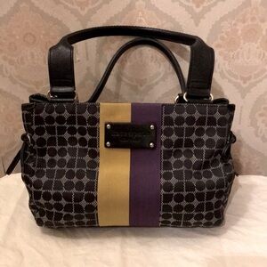 Kate Spade fabric bag with colorful accent